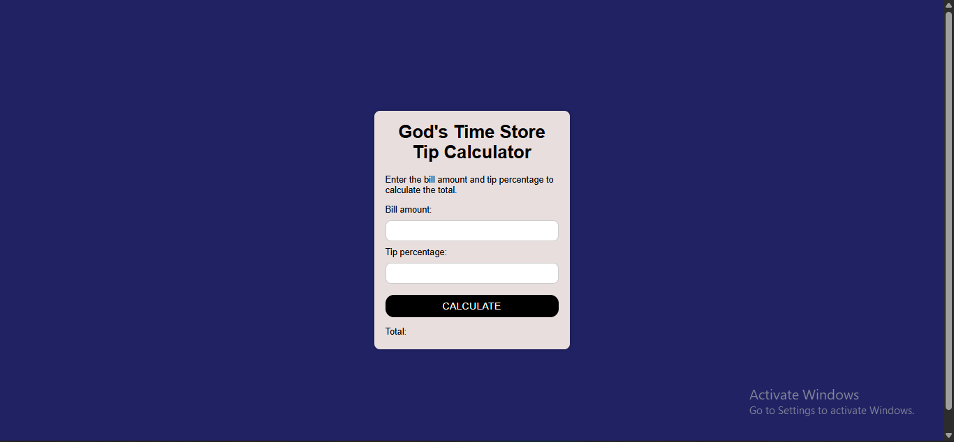 Tip CALCULATOR Screenshot